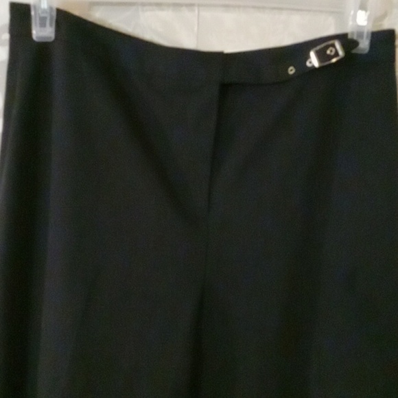 Casual Corner Silver and Black Straight Leg Pants - Picture 1 of 8